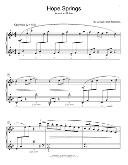 page one of Hope Springs (Educational Piano)