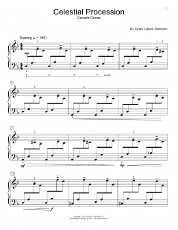 page one of Celestial Procession (Educational Piano)