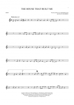 page one of The House That Built Me (French Horn Solo)