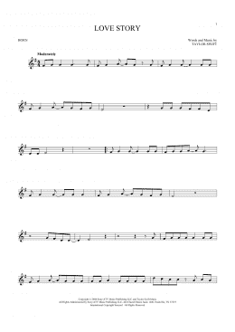 page one of Love Story (French Horn Solo)
