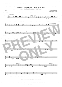 page one of Something To Talk About (Let's Give Them Something To Talk About) (French Horn Solo)