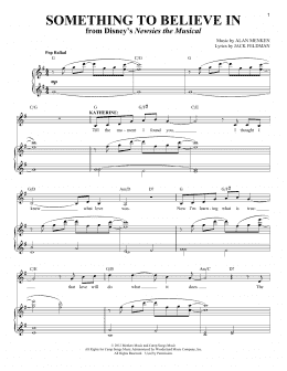 page one of Something To Believe In (Vocal Duet)