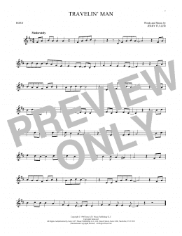 page one of Travelin' Man (French Horn Solo)