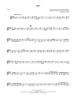 page one of ABC (Violin Solo)