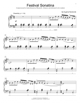 page one of Festival Sonatina (Educational Piano)
