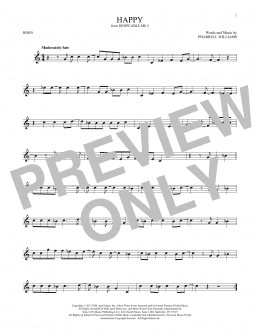 page one of Happy (French Horn Solo)