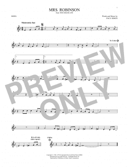 page one of Mrs. Robinson (French Horn Solo)