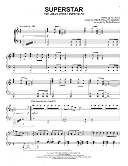 page one of Superstar (arr. Phillip Keveren) (Piano Solo)