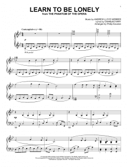 page one of Learn To Be Lonely (arr. Phillip Keveren) (Piano Solo)