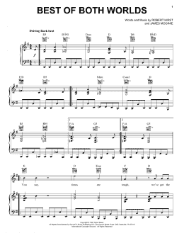 page one of Best Of Both Worlds (Piano, Vocal & Guitar Chords (Right-Hand Melody))