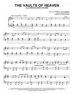 page one of The Vaults Of Heaven (arr. Phillip Keveren) (Piano Solo)