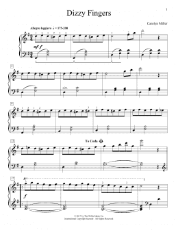page one of Dizzy Fingers (Educational Piano)