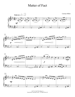 page one of Matter Of Fact (Educational Piano)