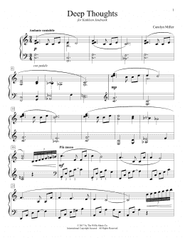 page one of Deep Thoughts (Educational Piano)