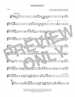 page one of Nightshift (Violin Solo)