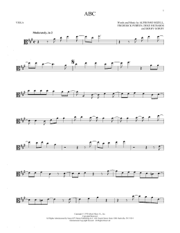 page one of ABC (Viola Solo)