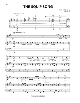 page one of The Squip Song (from Be More Chill) (Piano & Vocal)