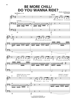 page one of Be More Chill / Do You Wanna Ride? (from Be More Chill) (Piano & Vocal)