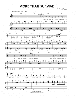page one of More Than Survive (from Be More Chill) (Piano & Vocal)