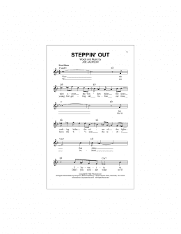 page one of Steppin' Out (Lead Sheet / Fake Book)