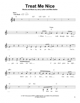 page one of Treat Me Nice (Pro Vocal)