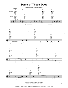 page one of Some Of These Days (Banjo Tab)