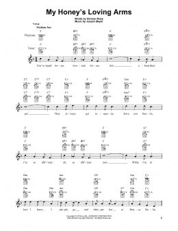 page one of My Honey's Loving Arms (Banjo Tab)