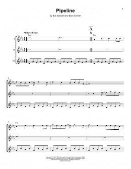 page one of Pipeline (Ukulele Ensemble)