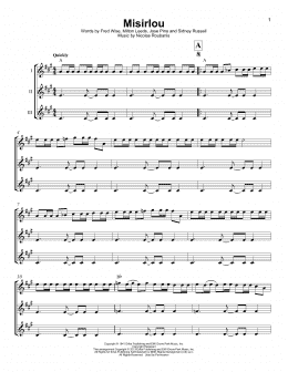 page one of Misirlou (Ukulele Ensemble)
