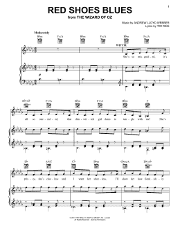 page one of Red Shoes Blues (Piano, Vocal & Guitar Chords (Right-Hand Melody))