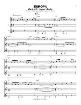 page one of Europa (Guitar Ensemble)