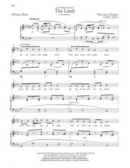 page one of The Lamb (Piano & Vocal)