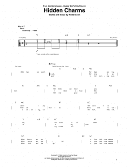 page one of Hidden Charms (Guitar Rhythm Tab)