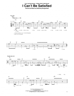 page one of I Can't Be Satisfied (Guitar Rhythm Tab)
