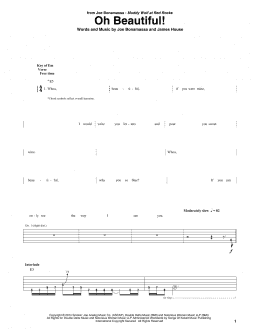 page one of Oh Beautiful! (Guitar Tab)