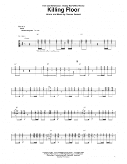 page one of Killing Floor (Guitar Rhythm Tab)