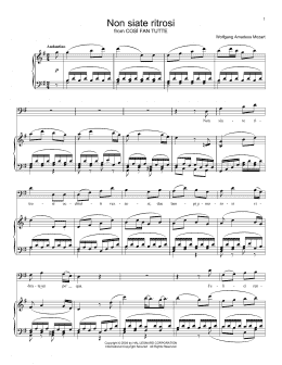 page one of Non Siate Ritrosi (Piano, Vocal & Guitar Chords (Right-Hand Melody))
