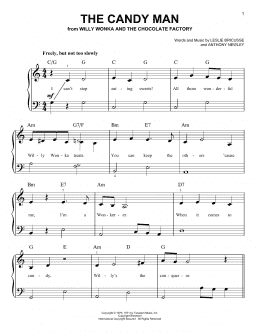 page one of The Candy Man (Very Easy Piano)