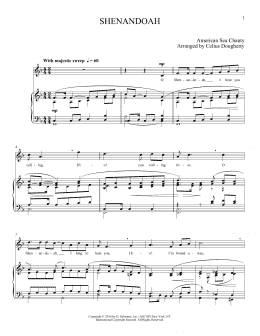 page one of Shenandoah (Piano & Vocal)