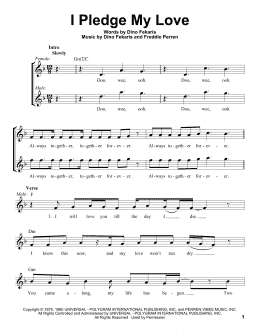 page one of I Pledge My Love (Pro Vocal)
