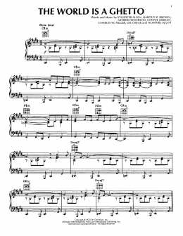 page one of The World Is A Ghetto (Piano, Vocal & Guitar Chords (Right-Hand Melody))