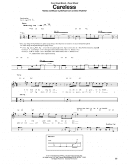 page one of Careless (Bass Guitar Tab)