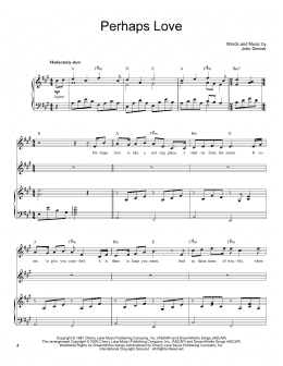 page one of Perhaps Love (Vocal Duet)
