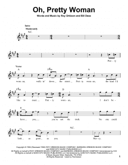 page one of Oh, Pretty Woman (Pro Vocal)