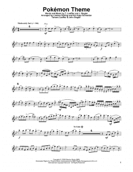 page one of Pokemon Theme (Violin Solo)