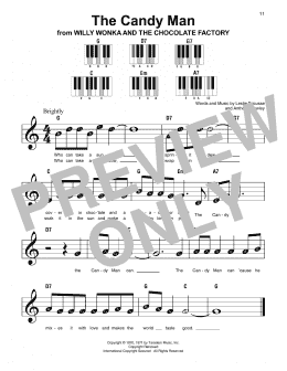 page one of The Candy Man (Super Easy Piano)