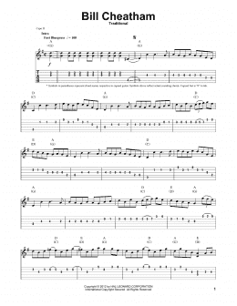 page one of Bill Cheatham (Guitar Tab (Single Guitar))