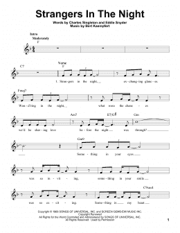 page one of Strangers In The Night (Pro Vocal)