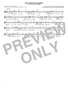 page one of Got A Date With An Angel (Lead Sheet / Fake Book)