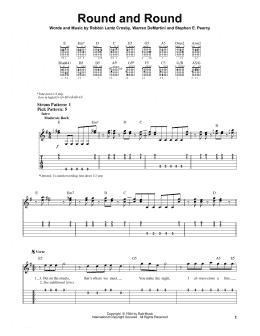 page one of Round And Round (Easy Guitar Tab)
